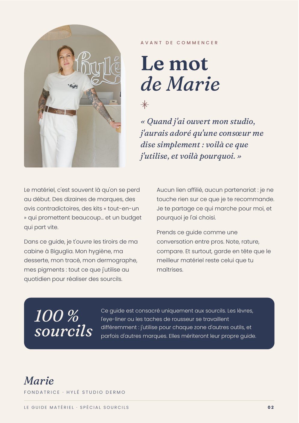 Page 2 : le mot de Marie